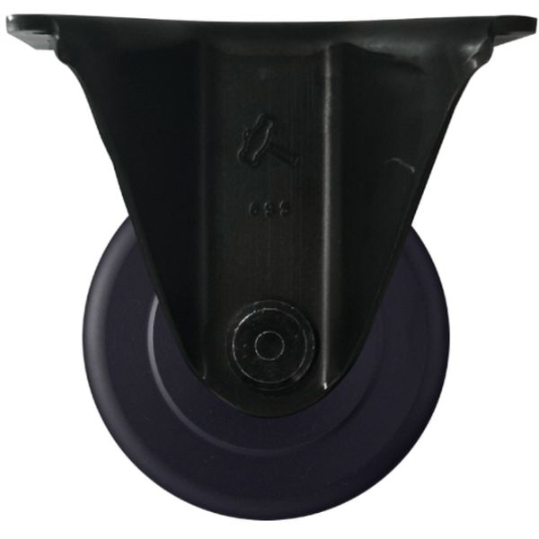 540HRMCB75 814-1629 低床重荷重用固定式MCナイロン車輪(ラジアルボールベアリング)75mm