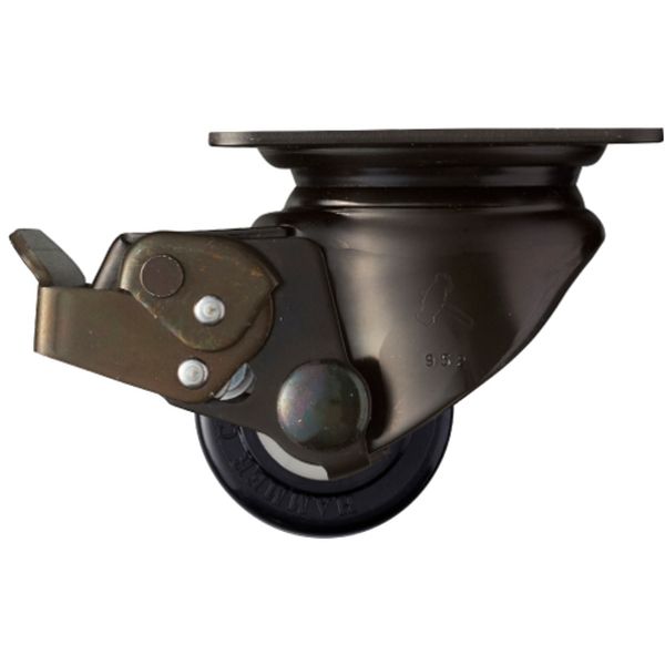 低床式重荷重用キャスター 低床式重荷重用キャスター 自在(ストッパー付) 車輪径50mm ナイロン車輪