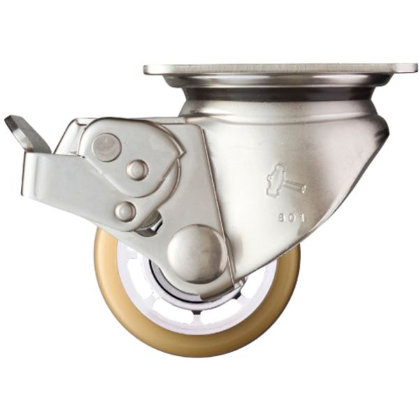 545S0SBAU65  SUS 低床式重荷重用 自在 SP付 ウレタンB車65mm