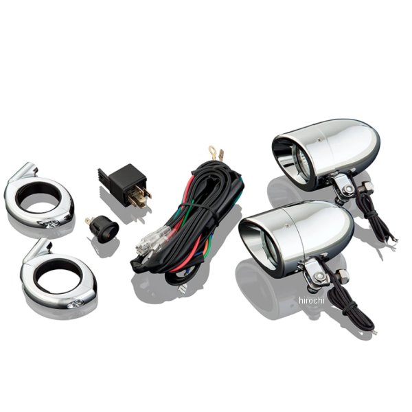 ミニハロゲンドライビングランプ 38-41mmフォーク用