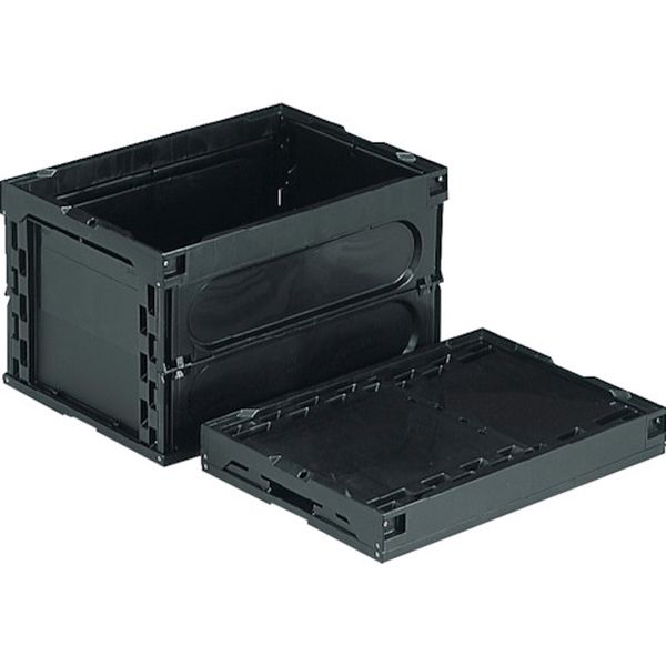 折りたたみコンテナー 552380 オリコン50BーM(導電)  黒