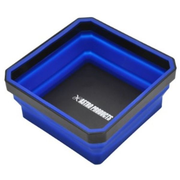 シリコーン折畳マグネットトレーブルー