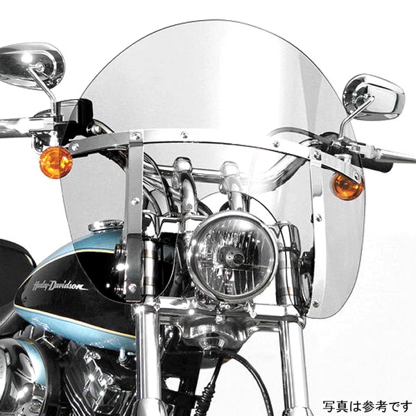 ウインドシールド スイッチブレード チョップド TINT FLソフテイル