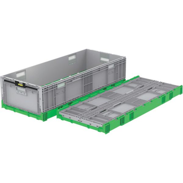 三甲 サンコー 折りたたみコンテナーオリコン 560950 EP123B グリーン/ライトグレー