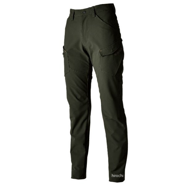 TS 4D エコダブルクロスレディースカーゴパンツ カーキグリーン