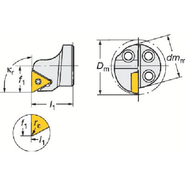 コロターンＳＬ　コロターン１１１用カッティングヘッド