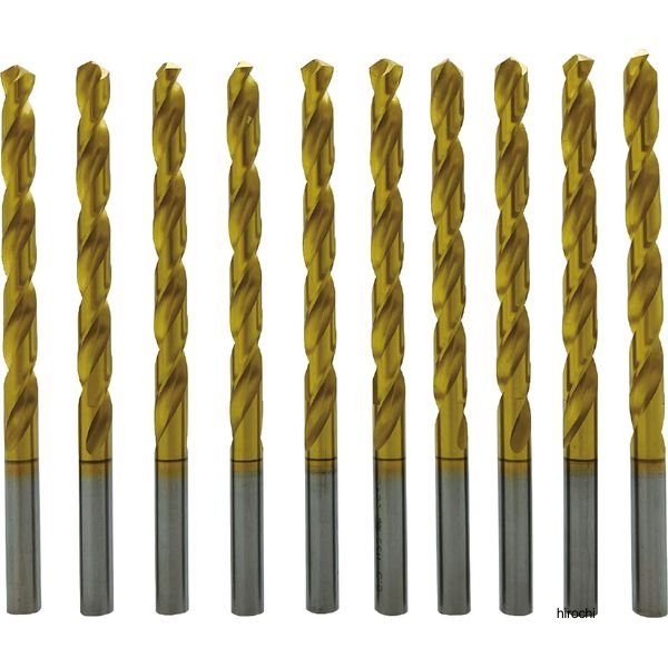 SIGNET 10本入 TiNコート HSSストレートドリル 2.5mm