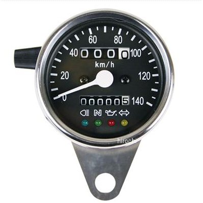 機械式スピードメーターφ60 インジゲーターランプ付