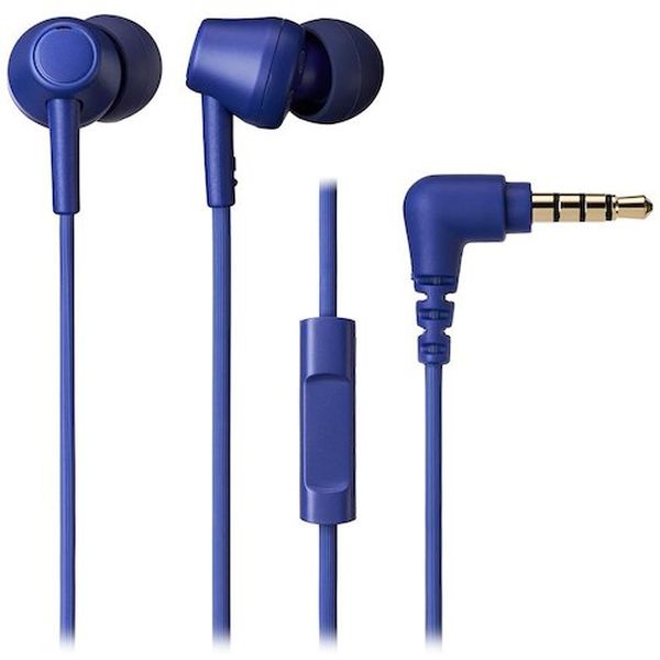 ATHCK350XISBL 582-2201  マイク付きイヤホン