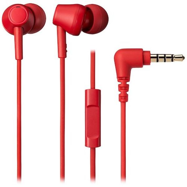 ATHCK350XISRD 582-3681  マイク付きイヤホン