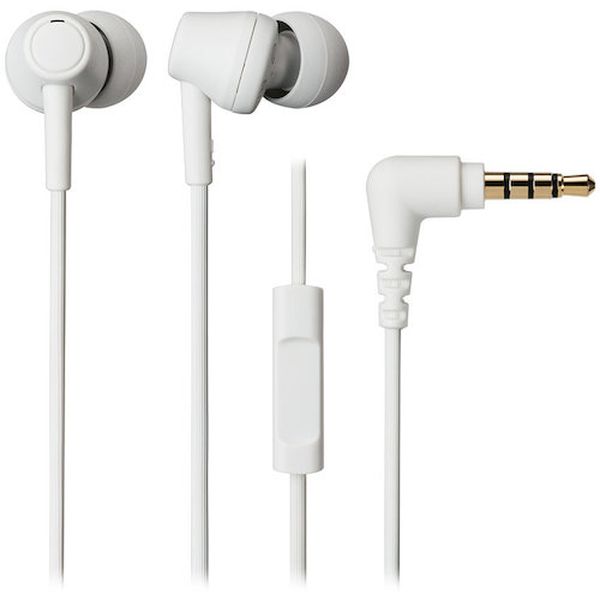 ATHCK350XISWH 582-3682  マイク付きイヤホン