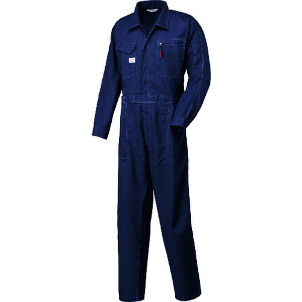 5910NBLL 137-0809  つなぎ服 LLサイズ ネイビ-ブル-