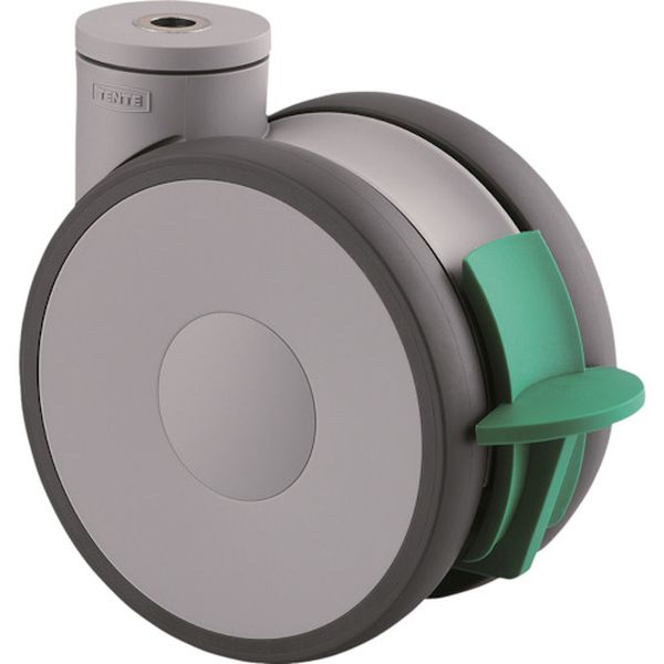 高性能旋回双輪キャスターLINEA(ウレタン車輪)