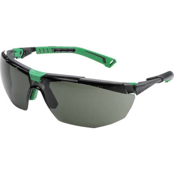 5X1.03.00.05  一眼型保護メガネ 5X1 メタルグレー×グリーン グレーレンズ