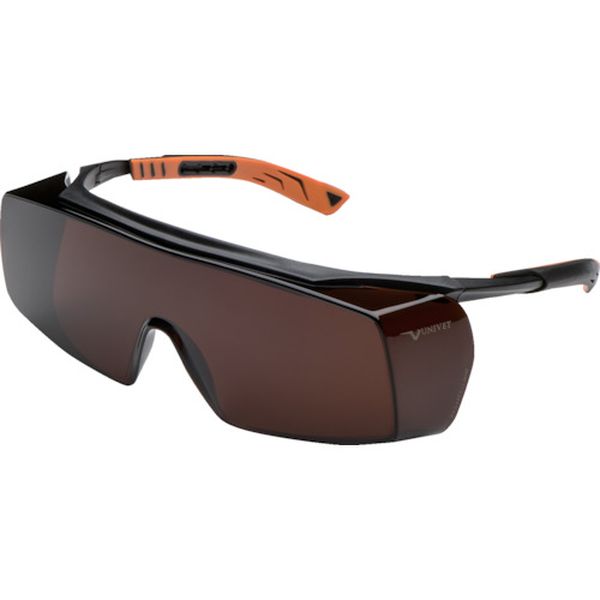 5X7.01.00.09  一眼型保護メガネ オーバーグラス 5X7 アンバーレンズ