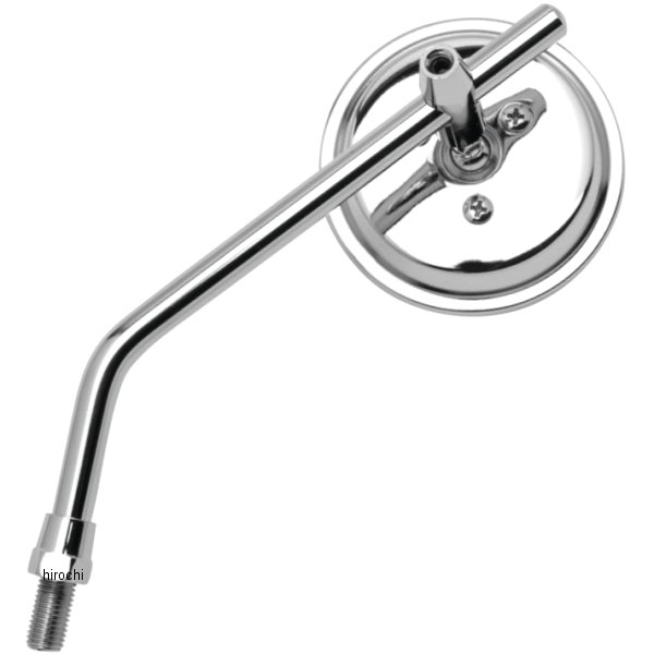  3インチ 調節可能 ラウンドミラー 10mm クローム