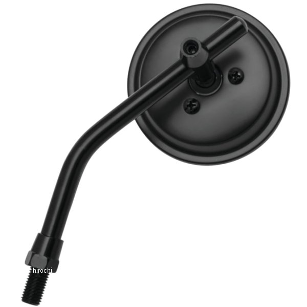 3インチ 調節可能 ラウンドミラー 10mm 黒