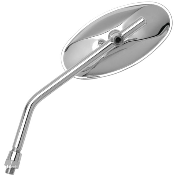  調節可能 オーバルミラー 10mmクローム