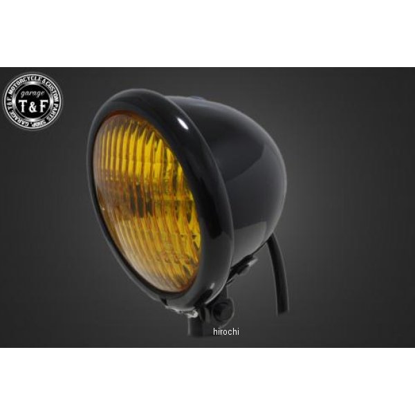 4.5インチベーツライト オールブラック/イエローレンズ仕様+ステーB 08年以前 イントルーダー400クラシック