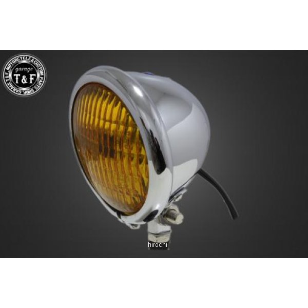 4.5インチベーツライト オールメッキ/イエローレンズ仕様+ステーF グラストラッカーBB