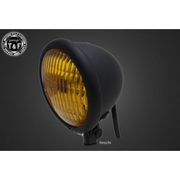 4.5インチベーツライト オールマットブラック/イエローレンズ仕様+ステーB 08年以前 イントルーダー400クラシック