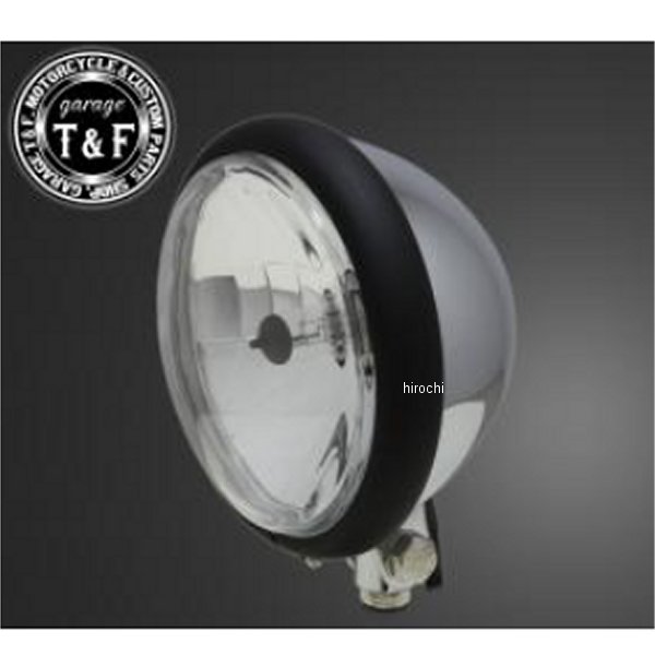 5.75インチベーツライト マットブラック/メッキ/クリアーレンズ+ステーB ドラッグスター1100クラシック