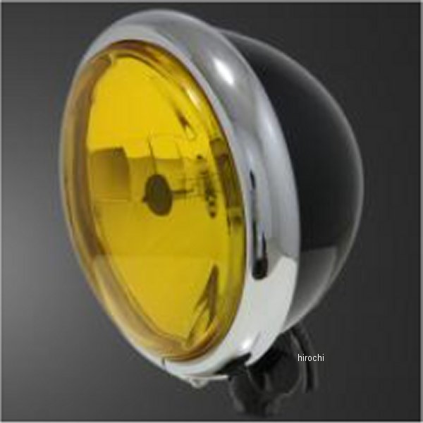 5.75インチベーツライト メッキ/ブラック/イエローレンズ+ステーH マグナ50