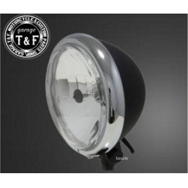 5.75インチベーツライト メッキ/マットブラック/クリアーレンズ+ステーB バルカン400クラシック