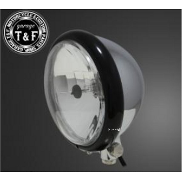 5.75インチベーツライト ブラック/メッキ/クリアーレンズ+ステーB ドラッグスター400クラシック