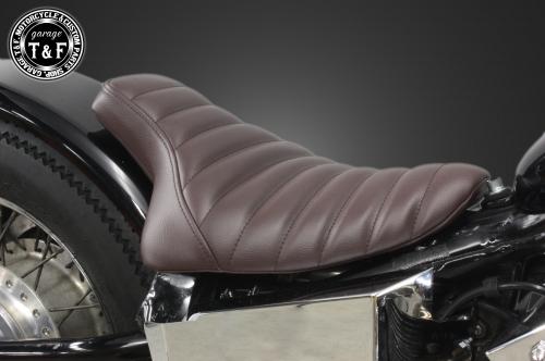 シングルシート フラットフェンダー専用 スティード400 (タックロール)ブラウン