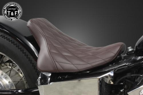 シングルシート フラットフェンダー専用 スティード400 (ダイヤ)ブラウン