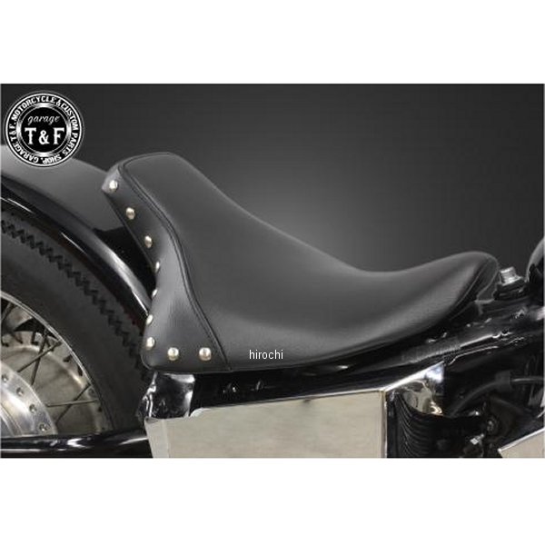 シングルシート フラットフェンダー専用 スタッド付き スティード400 (スムース)ブラック