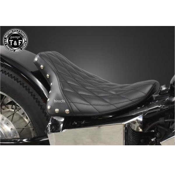 シングルシート フラットフェンダー専用 スタッド付き スティード400 (ダイヤ)ブラック