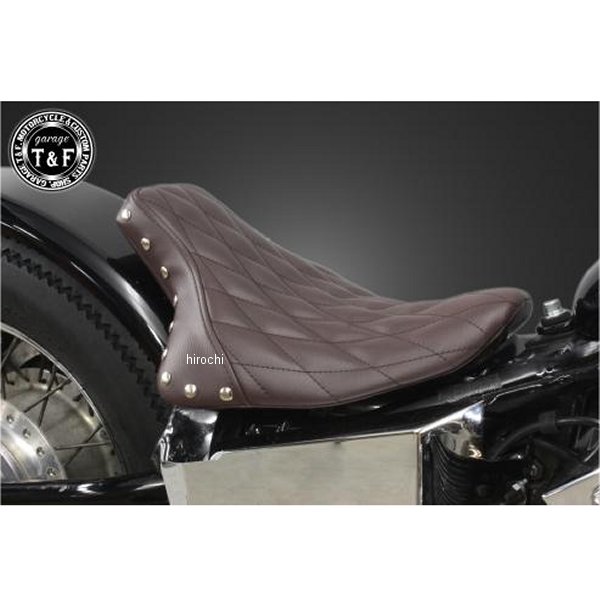 シングルシート フラットフェンダー専用 スタッド付き スティード400 (ダイヤ)ブラウン