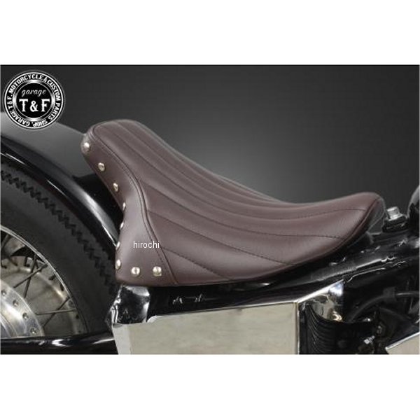 シングルシート フラットフェンダー専用 スタッド付き スティード400 (バーチカル)ブラウン