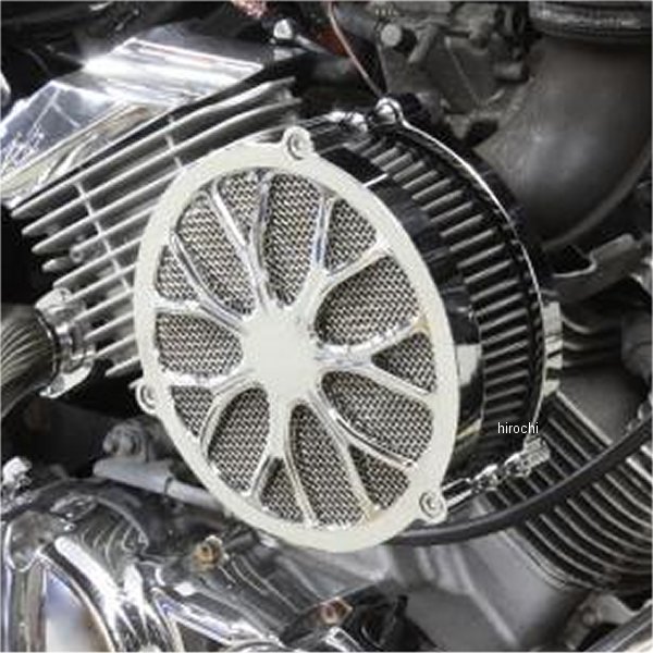 ラグジュアリーエアクリーナーキット フラワー ドラッグスター250 メッキ