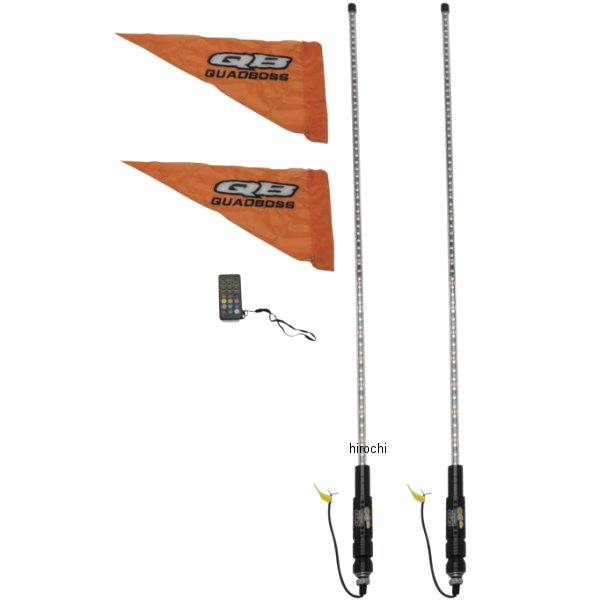 Qb 4フィート クリア デュアル ホイップ Rmte