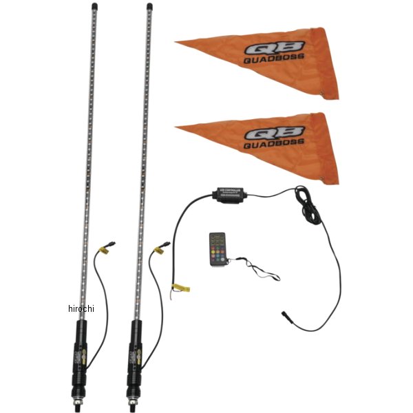 Qb 4フィート クリア デュアル ホイップ Bt