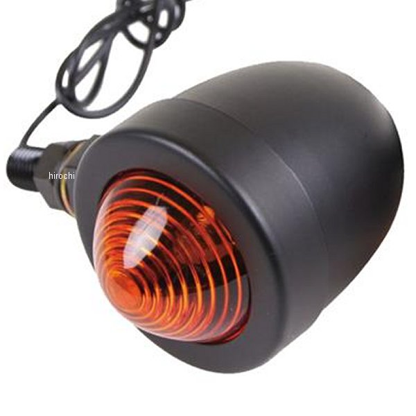 スモールバレットウインカー 黒/アンバーレンズ