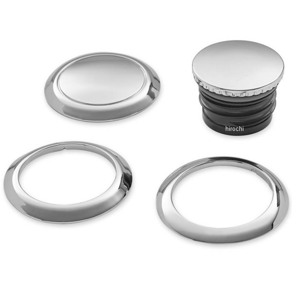 フュエルキャップ フラッシュマウント 18年以降 FL/FX クローム(左右ペア) 61100131