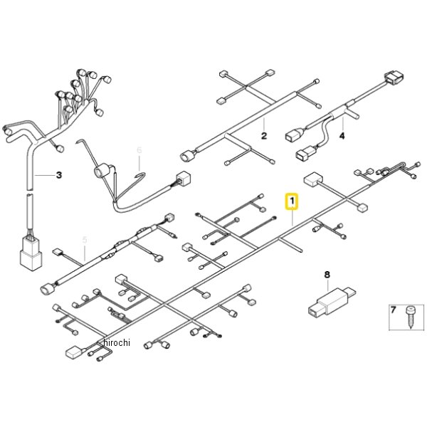 シャシーハーネス/ABS/グリップヒーター 61117660362