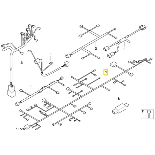 シャシー/ハザードフラッシャーハーネス 61117684378