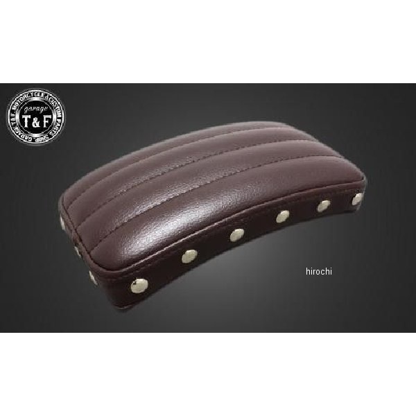 スタッド付きアンティークピリオンシート バーチカル ブラウン