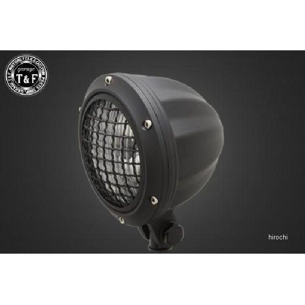 4インチビレットヘッドライト ブラック クリアレンズ仕様、ドラッグスター（クラシック）ステーBセット