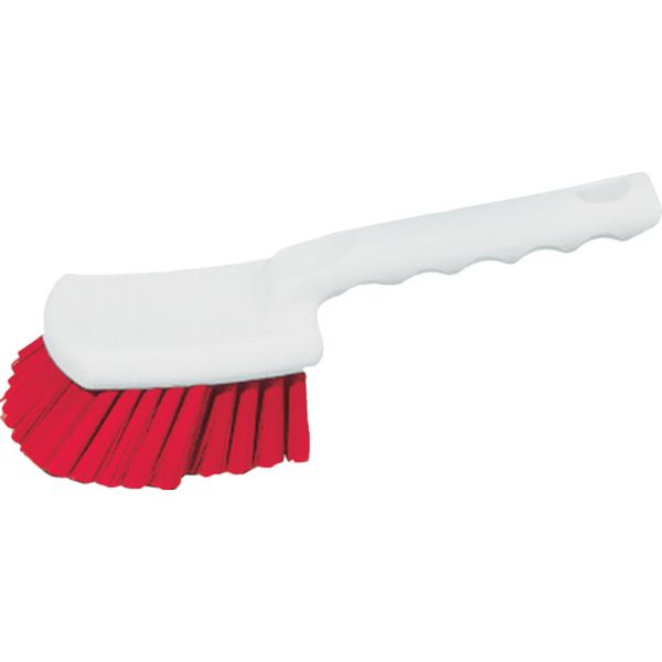 バーキュート 短柄ハンドブラシ 赤色 (1個) BY1146R PET0.4