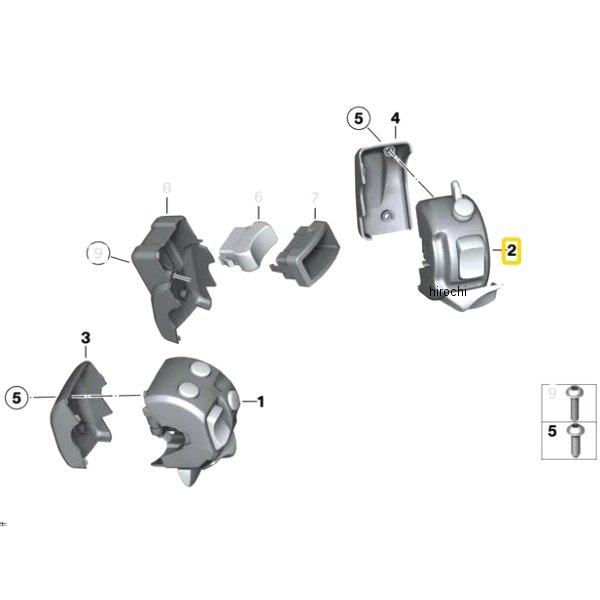 グリップヒーターコンビ S/W RH 61317694982