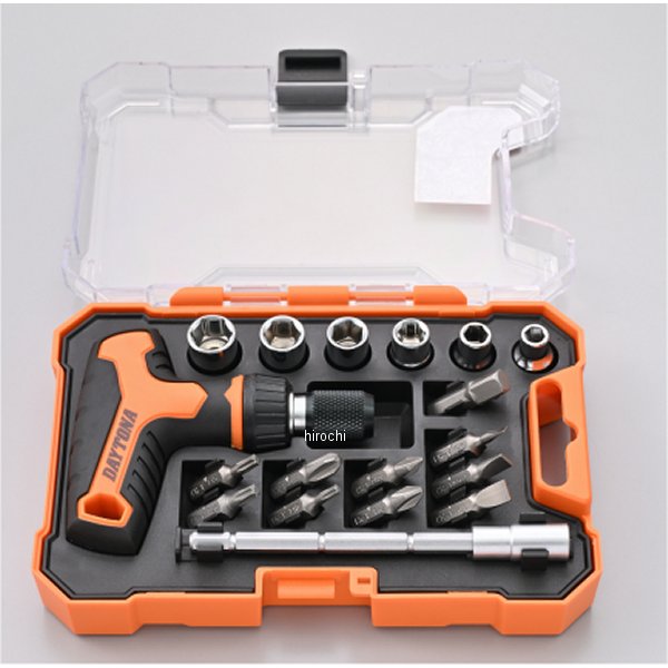 DAYTONA  ミニツールセット 18ピース ラチェットT型ハンドル付