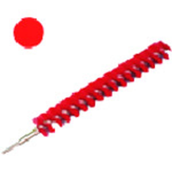 202-1573 バーキュートプラス パイプクリーン φ25 PBT0.35赤 BCPPC-25R