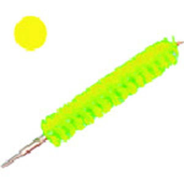 202-0026 バーキュートプラス パイプクリーン φ25 PBT0.35黄 BCPPC-25Y