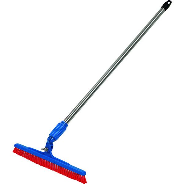 バーキュートプラス 衛生管理用ほうき クネットタイプ短柄 ハード赤1 BCP30KT-BH40HR 1P